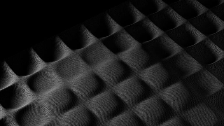 Surface de mousse acoustique alvéolée